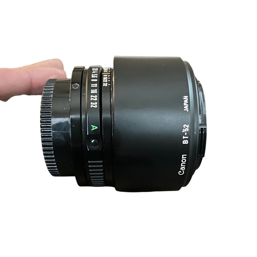 Canon BT-52 100mm F2.8 Manual Focus Lens for Canon FD Mount‎ Hood Caps
